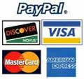 PayPal and Major Credit Cards Accepted